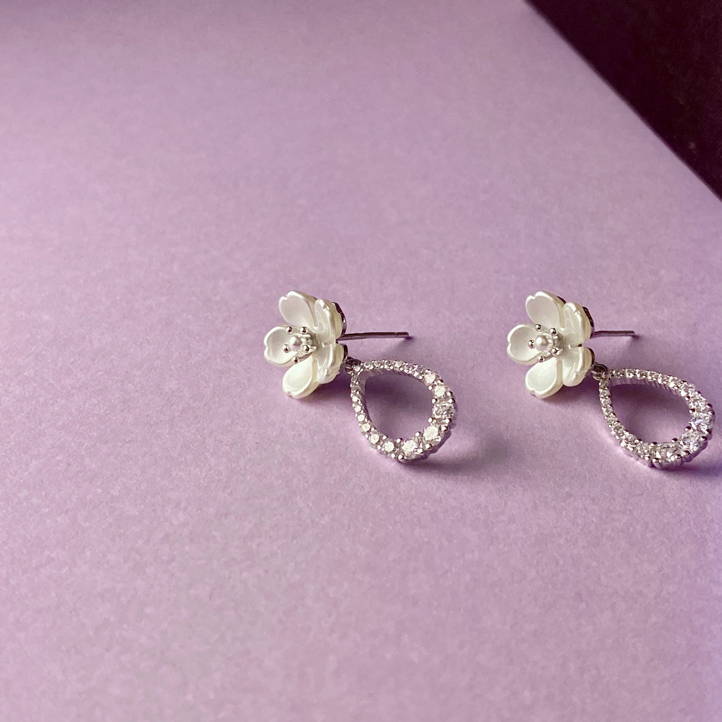 Floral earrings