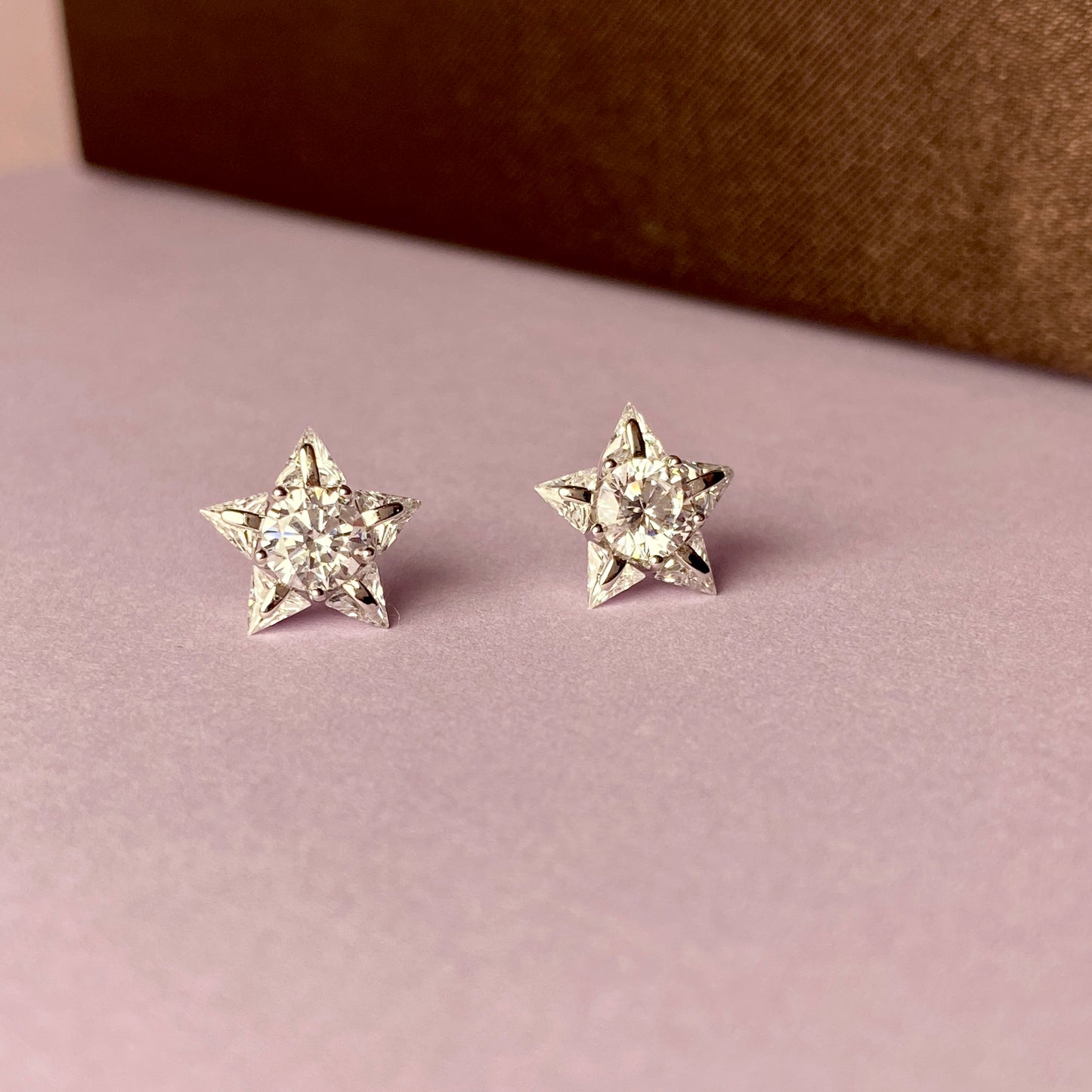 Shiny star earrings