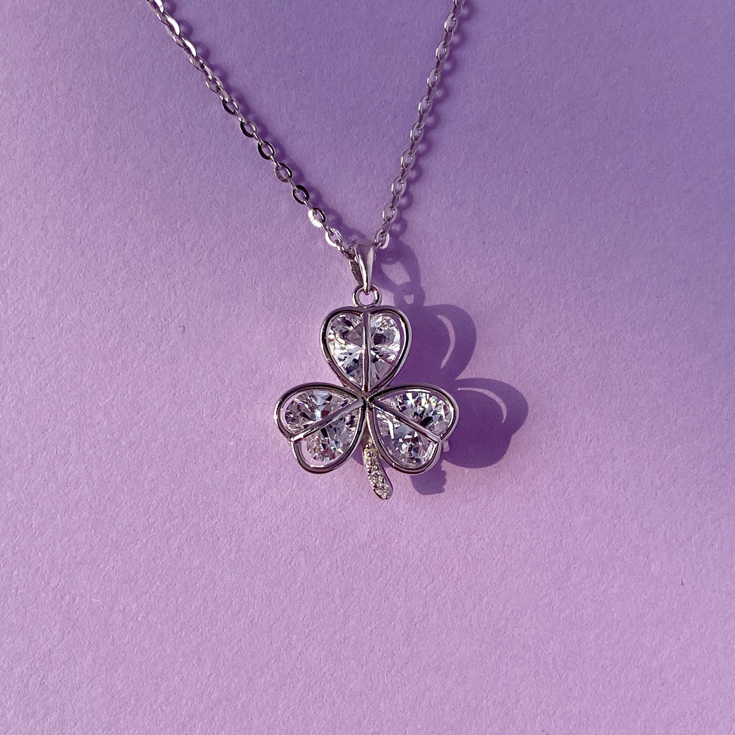 Sparkling Clover Necklace