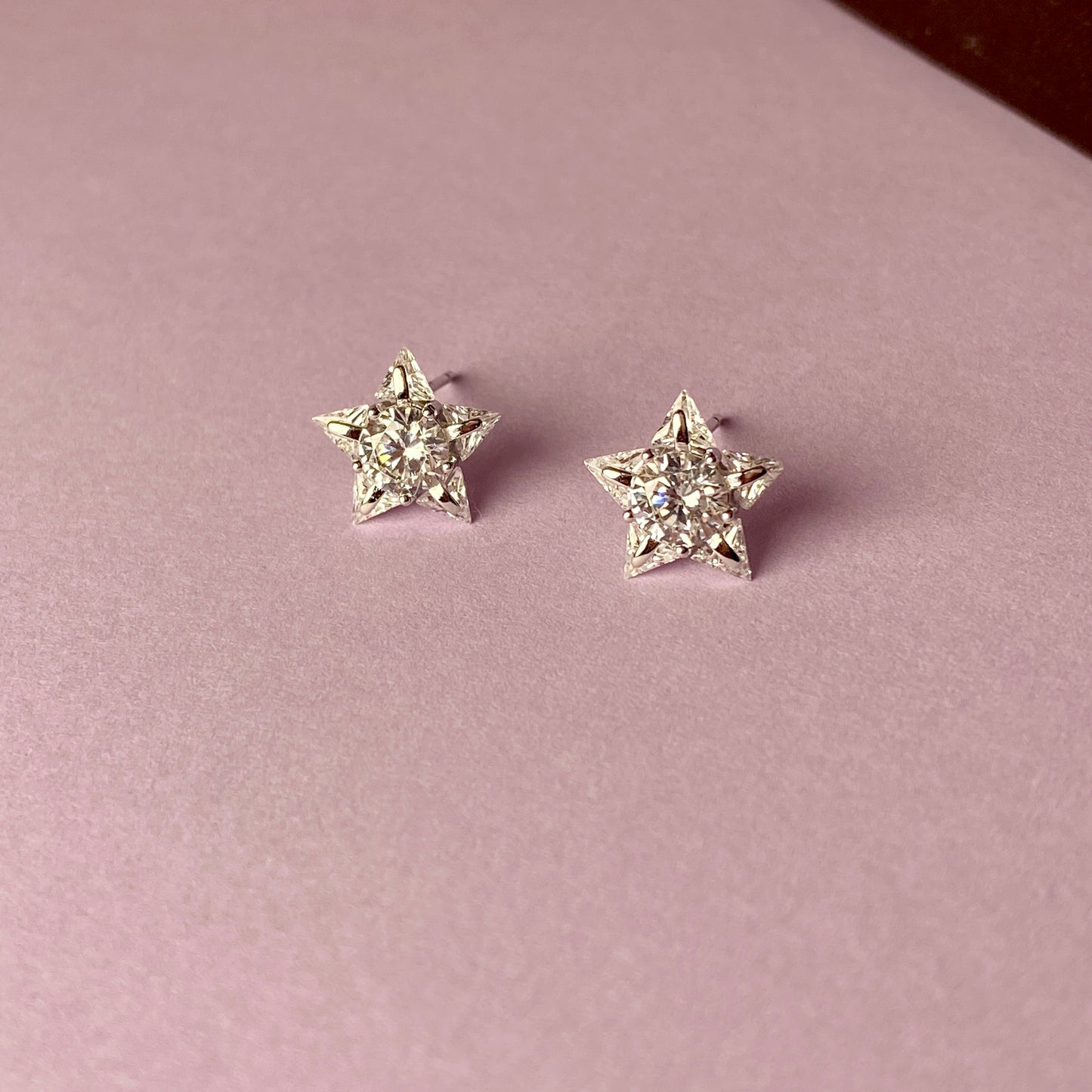 Shiny star earrings